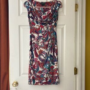 Ralph Lauren Multicolor Paisley Midi Dress